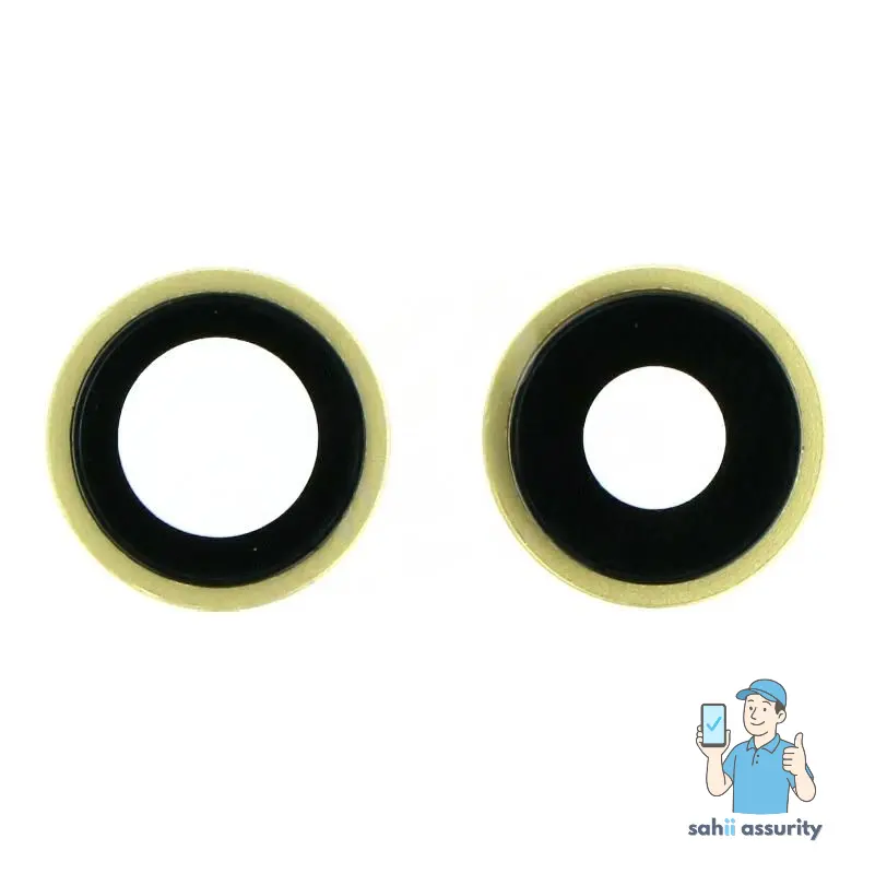 Camera Lens Glass with Frame for Apple iPhone 11 Yellow thumbnail